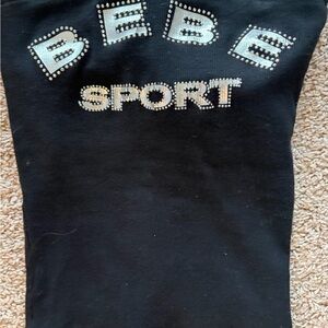 BEBE - Black Tube Top with Logo